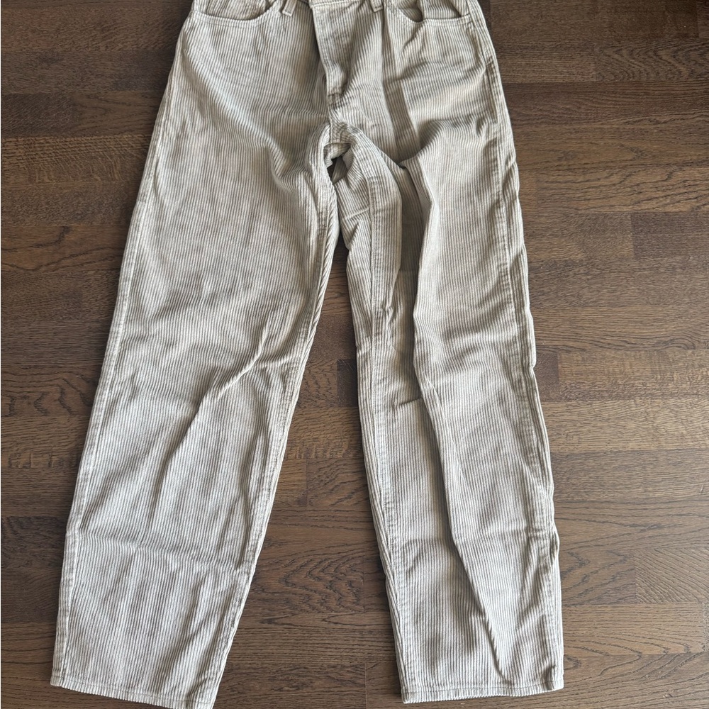 Levi’s Beige Baggy Dad Corduroy Pants